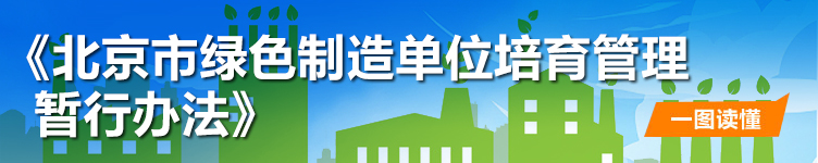 一图读懂《北京市绿色制造单位培育管理暂行办法》